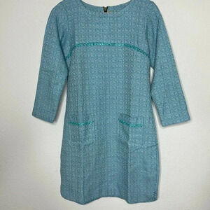 Love DeParis tweed small designer fitted dress NWOT